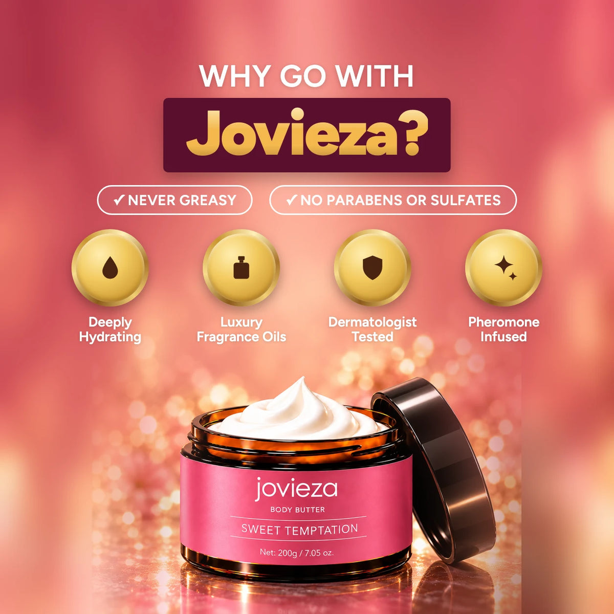 Sweet Temptation scent notes and benefits: why go with Jovieza