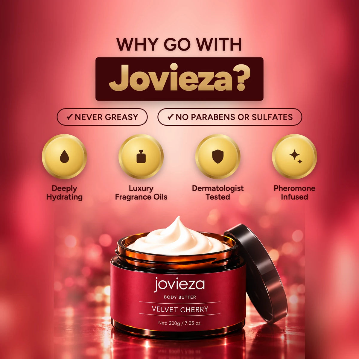 Velvet Cherry scent notes and benefits: why go with Jovieza
